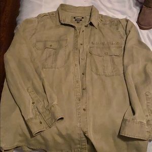 Express Boyfriend Button-Up